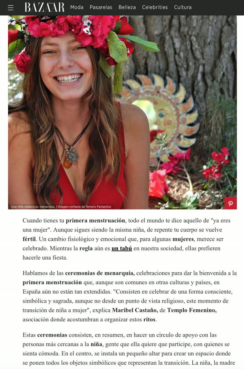 Entrevista acerca de las Ceremonias de Primera Lunita (Menstruación)